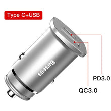 Load image into Gallery viewer, Baseus Dual USB Car Charger Quick Charge 4.0 3.0