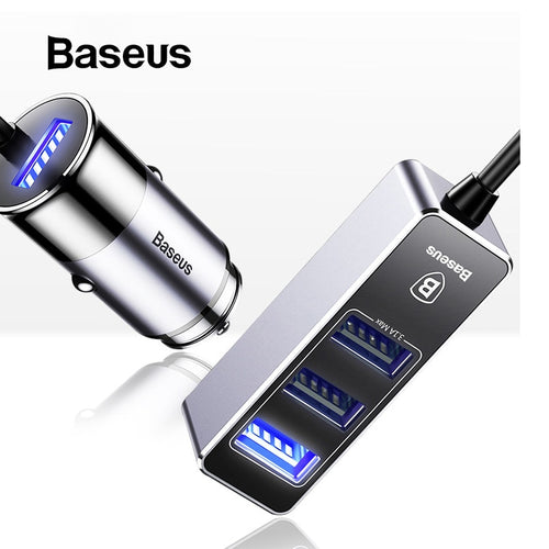 Baseus Car USB Charger 4 Ports Output Car Charger