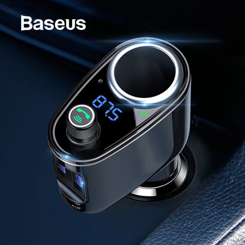 Baseus USB Car Charger FM Transmitter Bluetooth Hands-free Mobile
