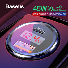 Load image into Gallery viewer, Baseus Quick Charge 4.0 3.0 Car Charger