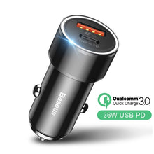 Load image into Gallery viewer, Baseus 36W Car Charger with Quick Charge