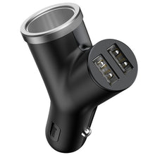 Load image into Gallery viewer, Baseus 3-in-1 USB Car Charger